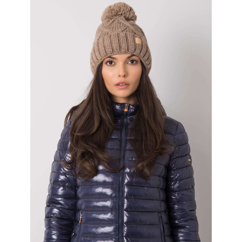 RUE PARIS Cap-JK-CZ-31.18-dark beige 64683166