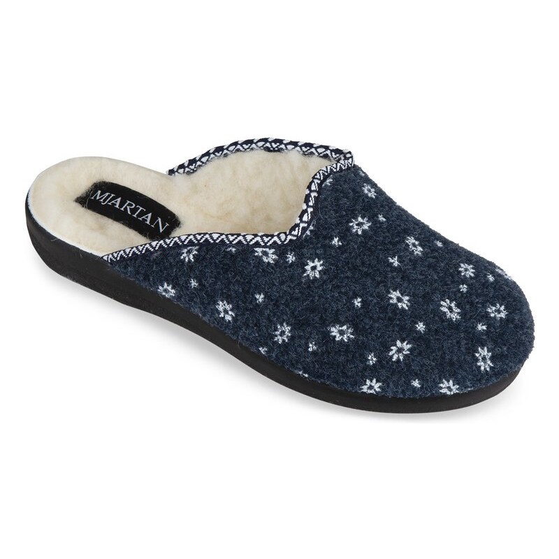 Mjartan Dámske zateplené papuče- kvietkované TX43 41091101