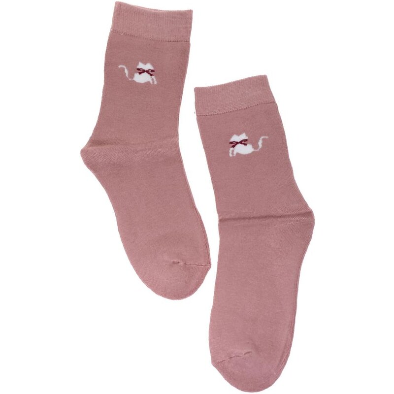 AURA.VIA Dámske ružové ponožky VIOLA