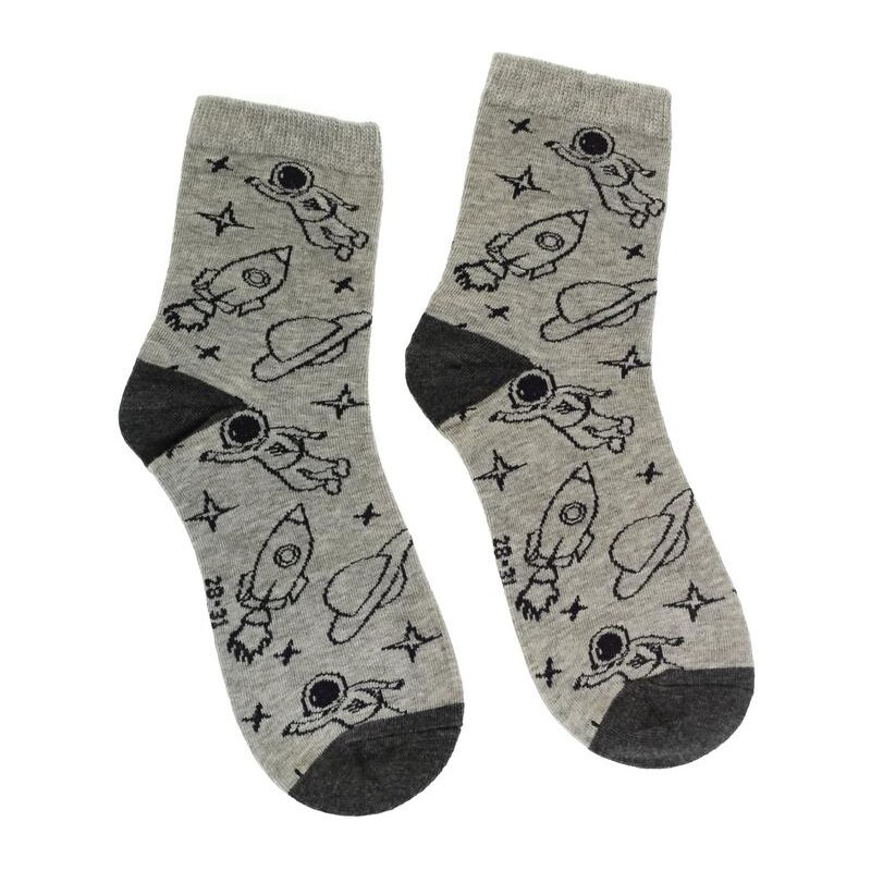 AURA.VIA Detské sivé ponožky GALAXY 28784713