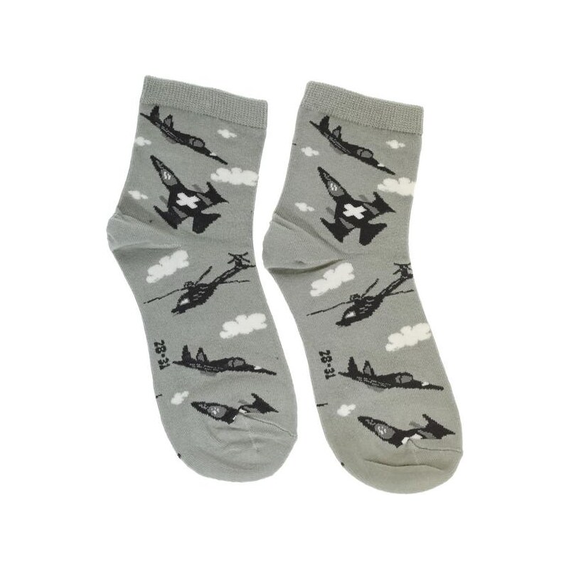 AURA.VIA Detské sivé ponožky AERO 28784711