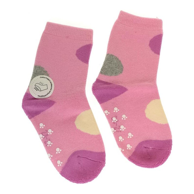AURA.VIA Detské thermo svetloružové ponožky CYNTIA 28784719