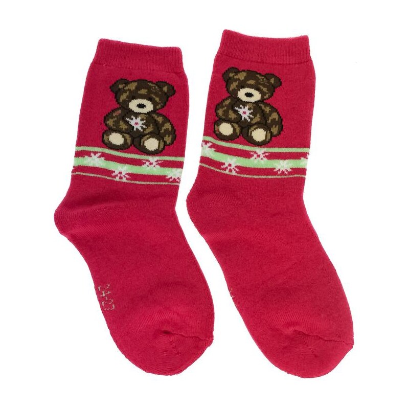 AURA.VIA Detské červené ponožky BRUMÍK 28784731