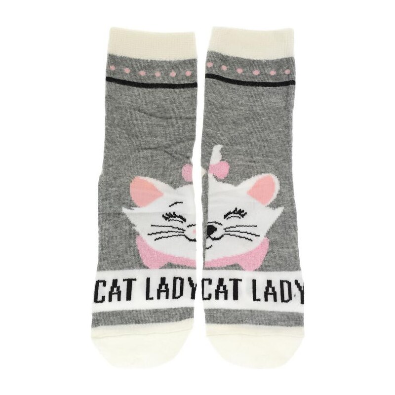 AURA.VIA Detské biele ponožky MŇAUKY 28784746