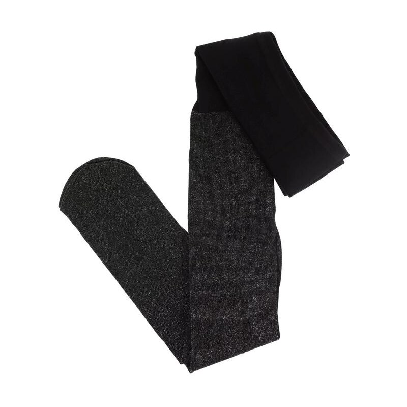 AURA.VIA Detské čierne trblietavé pančuchy LEJLA 28784763