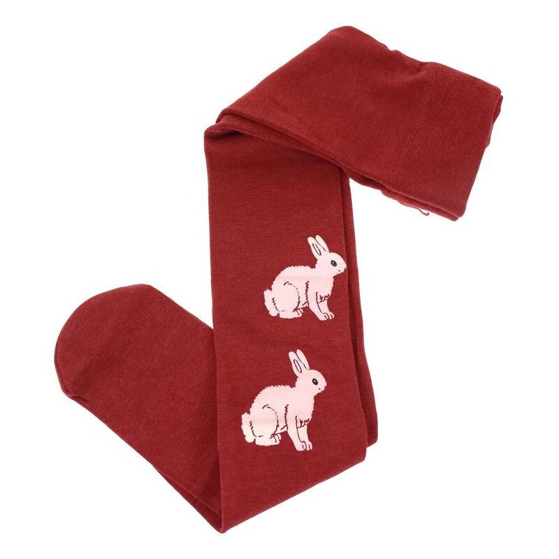 AURA.VIA Detské červené pančuchy RIKI 28784775