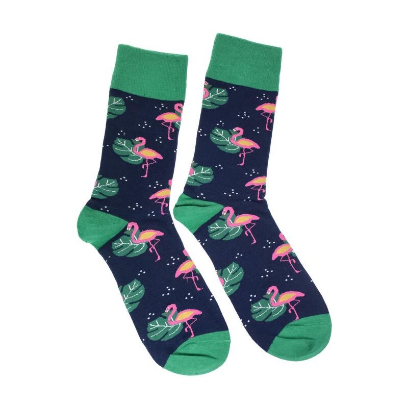 AURA.VIA Pánske zeleno-modré ponožky BELIE 28784821