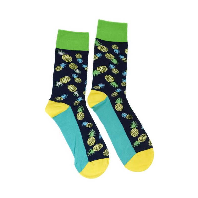 AURA.VIA Pánske žlto-zelené ponožky BELIE 28784818