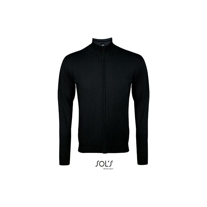 Pánský pletený svetr na zip Regular fit Sols 32444137