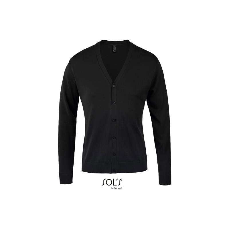 Pánsky pletený kardigán Golden Slim fit s výstrihom do V Sols 32444143