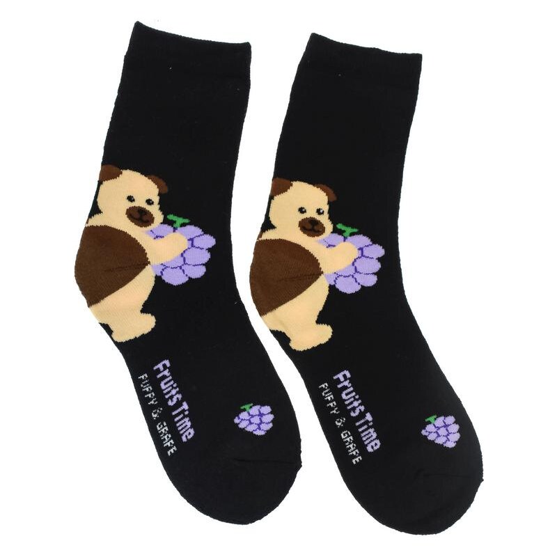 AURA.VIA Thermo čierne ponožky CHERRY 28809423