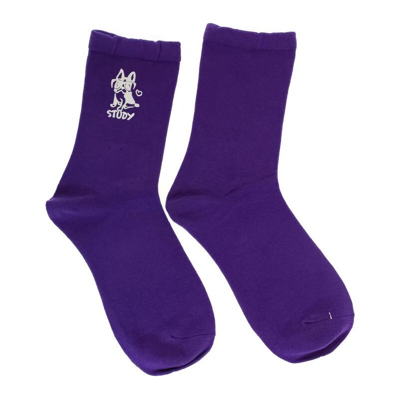 AURA.VIA Dámske fialové ponožky STUDY 28809444