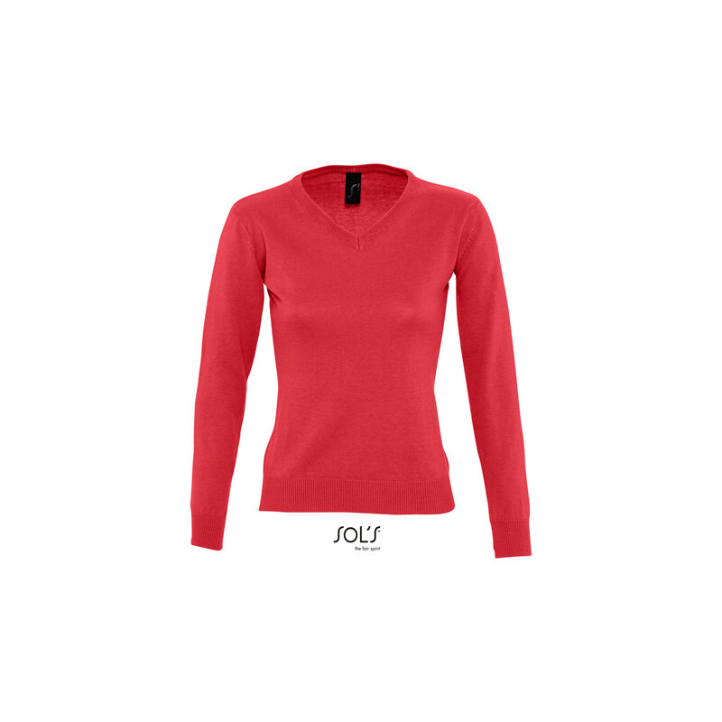 Dámsky pletený sveter s výstrihom do V Sols 62676820
