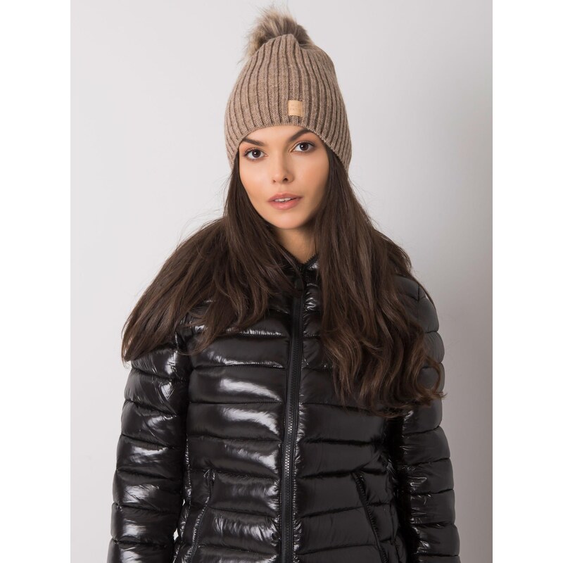 RUE PARIS Cap-JK-CZ-24.30-dark beige 64682979