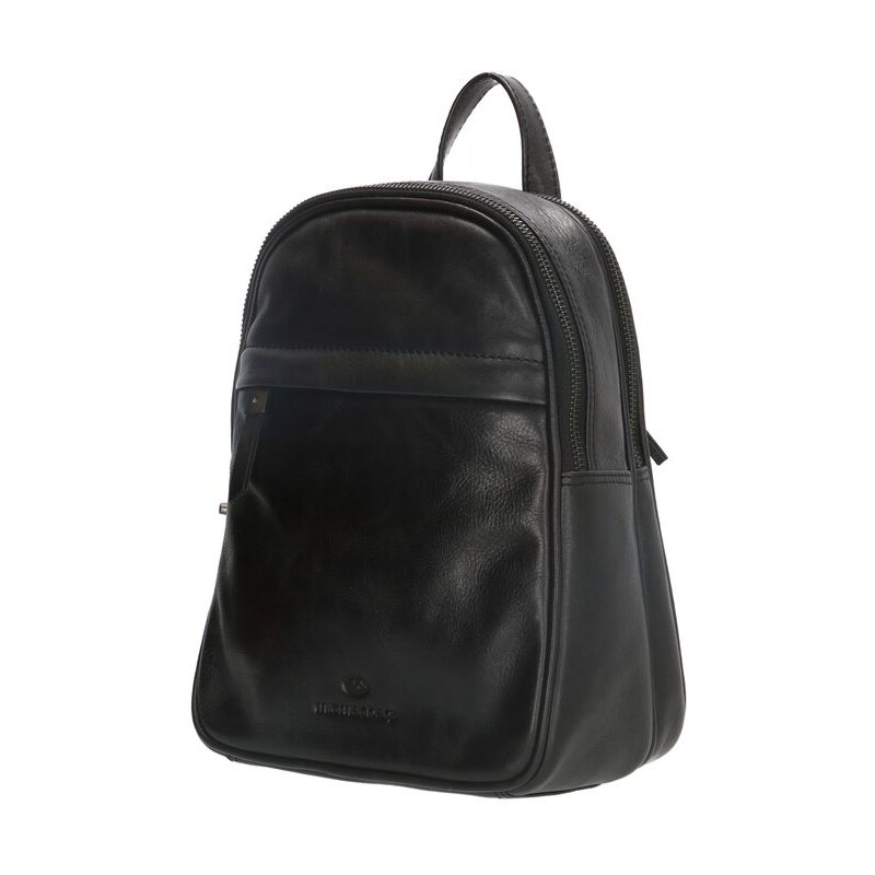 Micmacbags Čierny prémiový kožený ruksak „Fashionstar“ 47288528