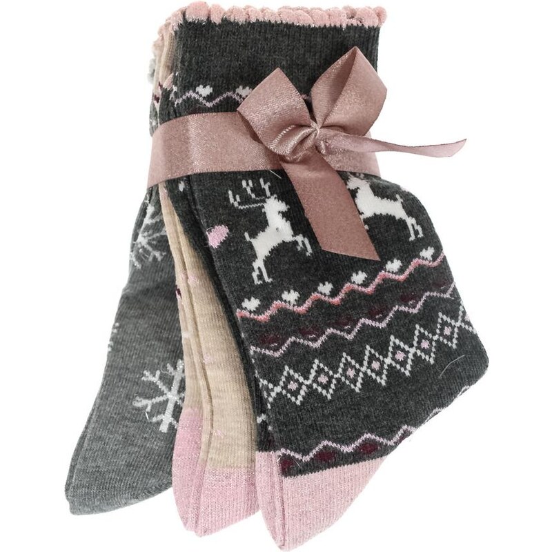 AURA.VIA Sada vianočných ponožiek MIKULÁŠ 2 46300419