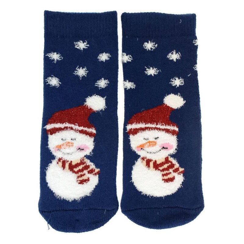 AURA.VIA Detské modré ponožky SNOWMAN 28837351