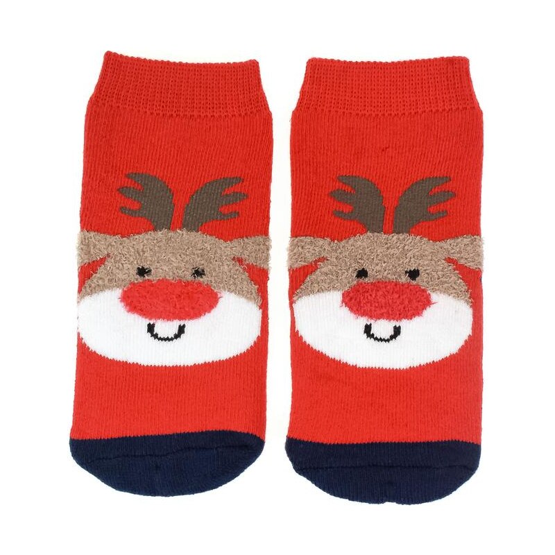 AURA.VIA Detské červené ponožky SANTA 28837342