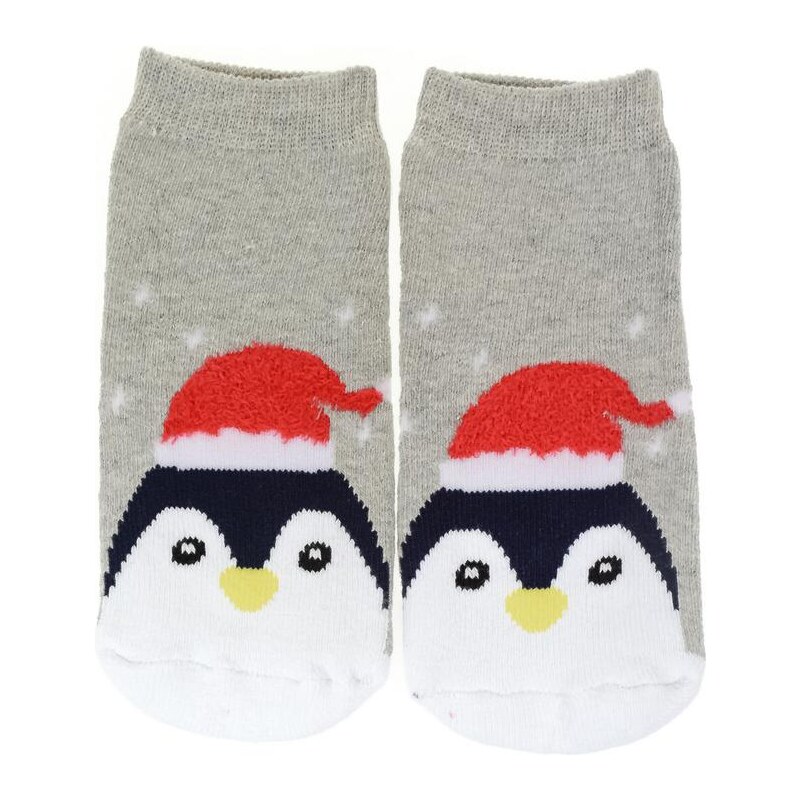 AURA.VIA Detské sivé ponožky SANTA 28837343