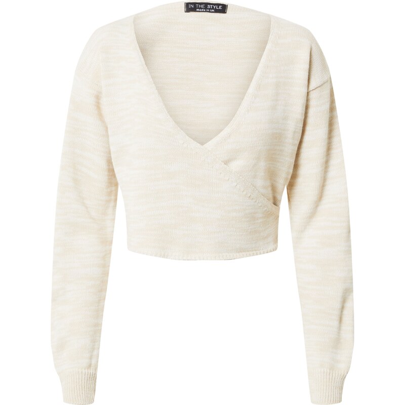 In The Style Sveter Saffron béžová melírovaná 54228013