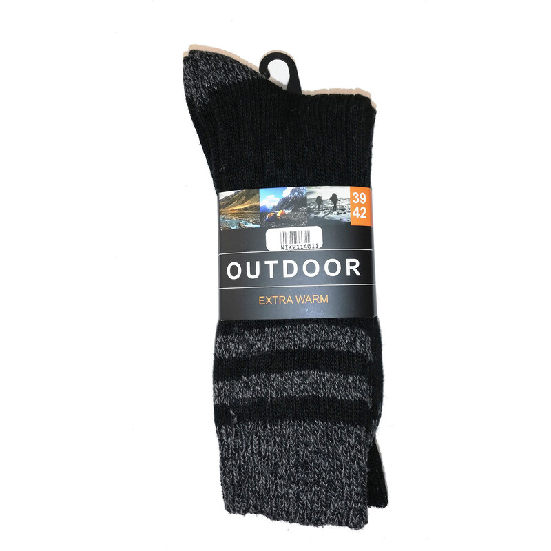 3 PACK pánskych ponožiek WiK Outdoor Extrawarm 21140 39-46 53440857