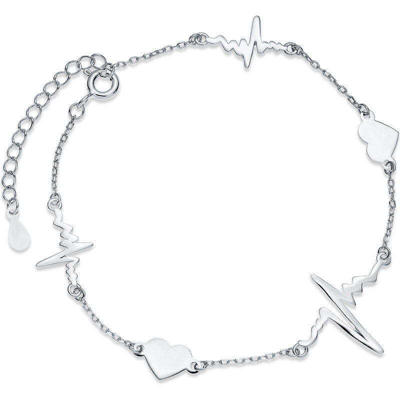 Olivie Strieborný náramok TLKOT SRDCA 5460 29309654