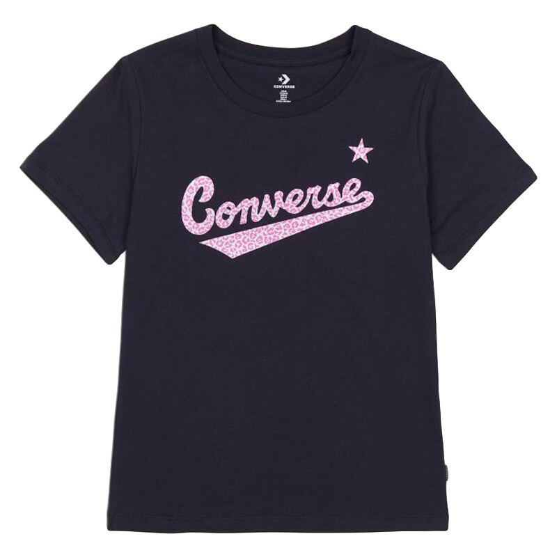 Converse Script Logo Leopard Infill Classic Tee - Dámske - Tričko 66355833