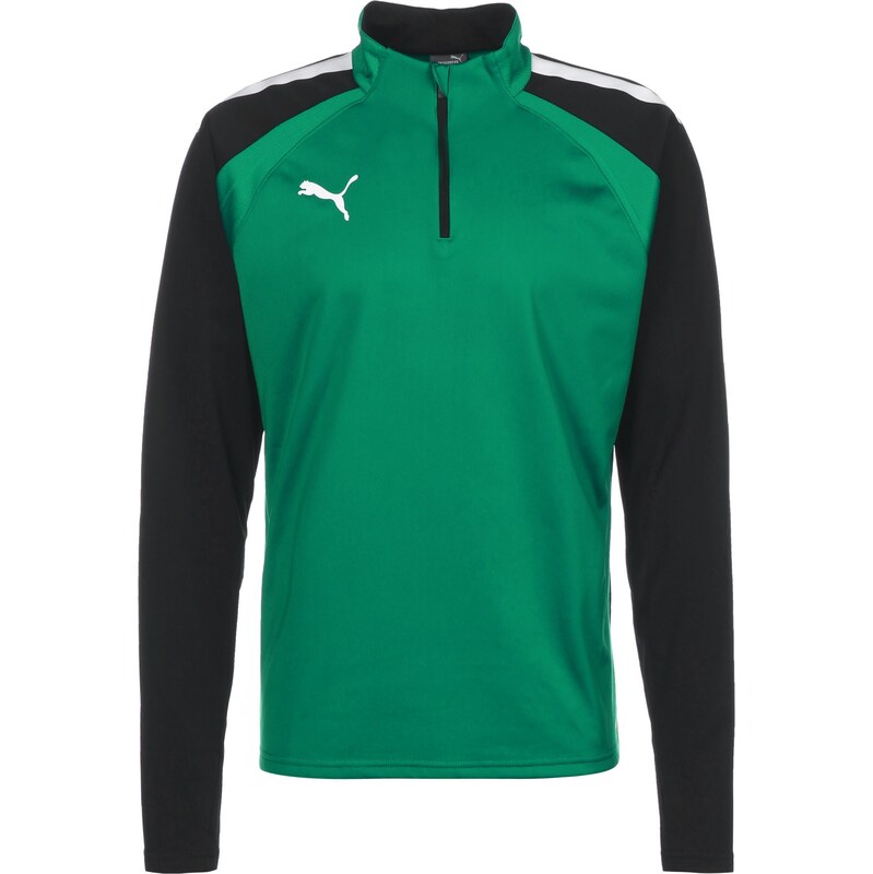 PUMA Športová mikina Team Liga zelená / čierna 67728314