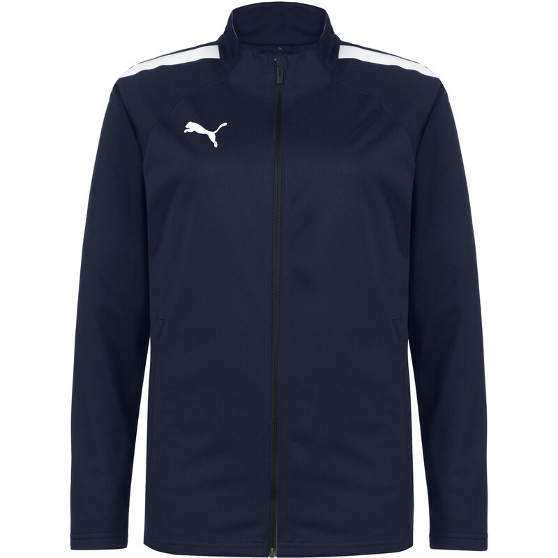 PUMA Športová bunda Team Liga tmavomodrá / biela 67728263