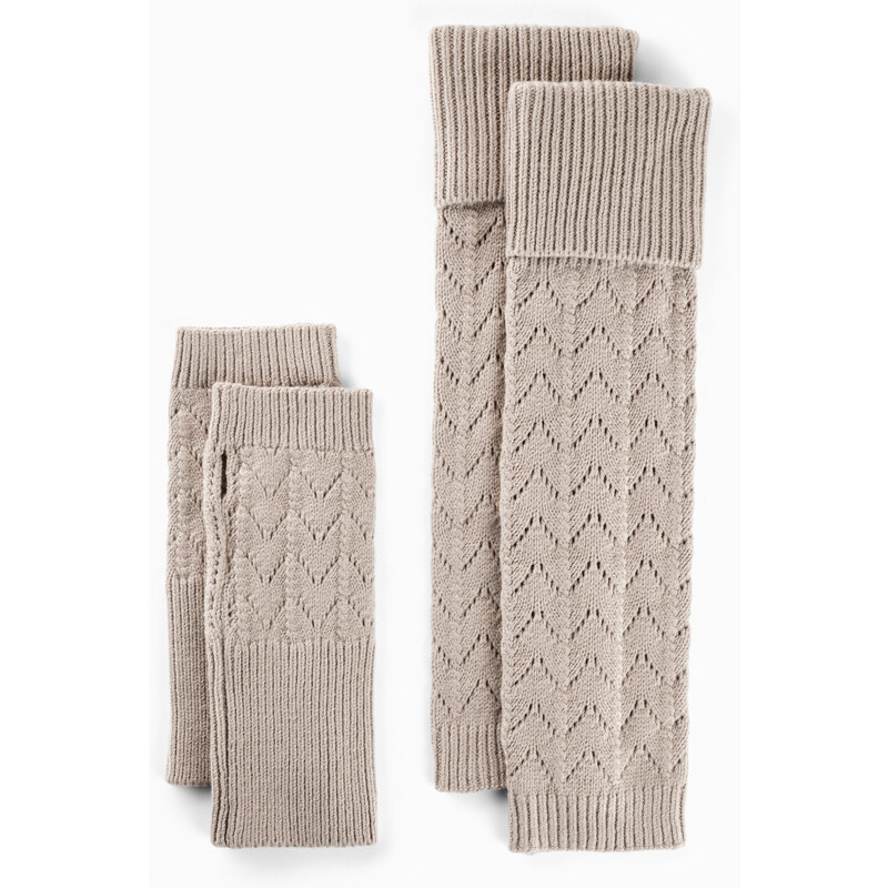 bonprix Návleky na ruky a na nohy (4-dielna sada), farba hnedá 44791437