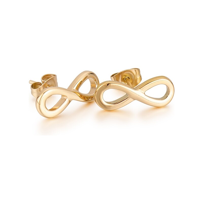 Troli Módne pozlátené náušnice nekonečno VWSE004 G 66582310