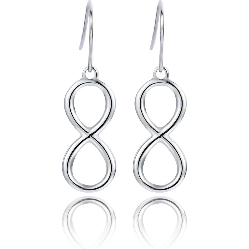 Troli Elegantné oceľové náušnice Nekonečno VSE005SB-PET 66591629