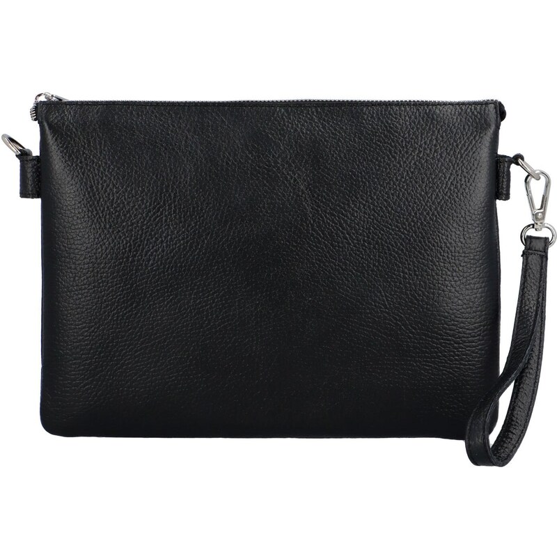 Dámska kožená listová kabelka čierna - ItalY Bonnie čierna 50895355