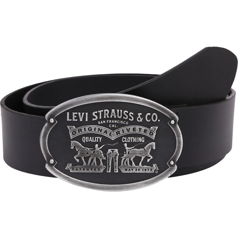 LEVIS Opasky Billy striebornosivá / čierna 49675789