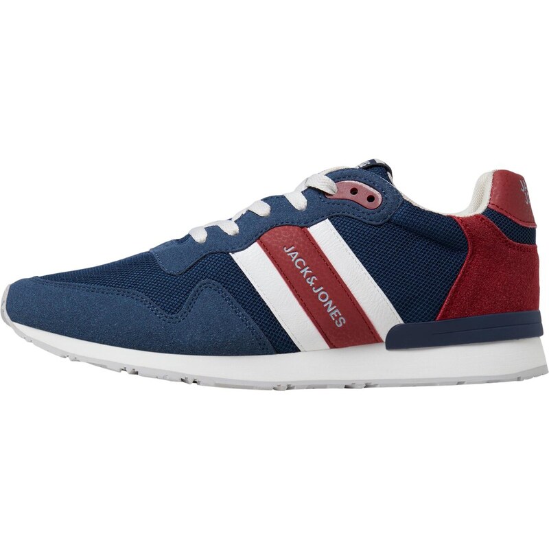JACK & JONES Nízke tenisky Stellar tmavomodrá / karmínovo červená / 16529924