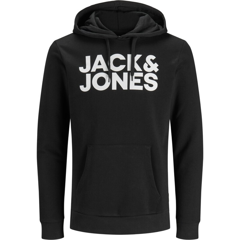 JACK & JONES Mikina antracitová / biela 15584866