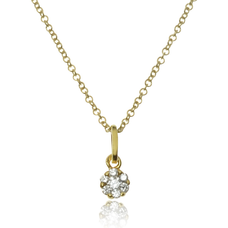 Goldie Zlatý náhrdelík s diamantmi