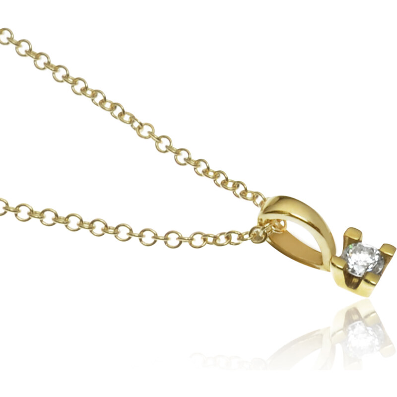 Goldie Zlatý náhrdelník s diamantom