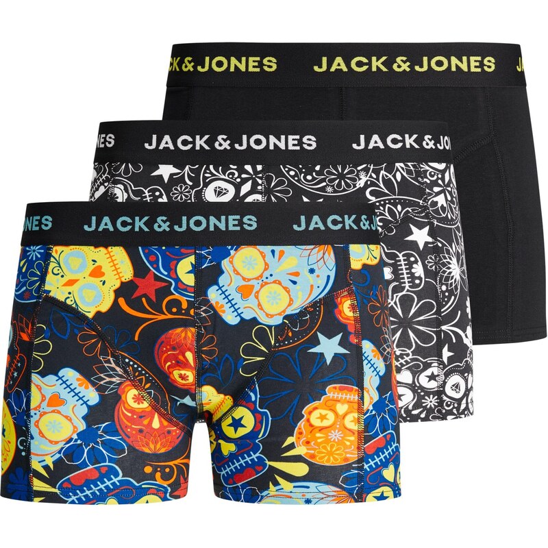Jack & Jones Junior Nohavičky Sugar námornícka modrá / žltá / čierna / 24076836