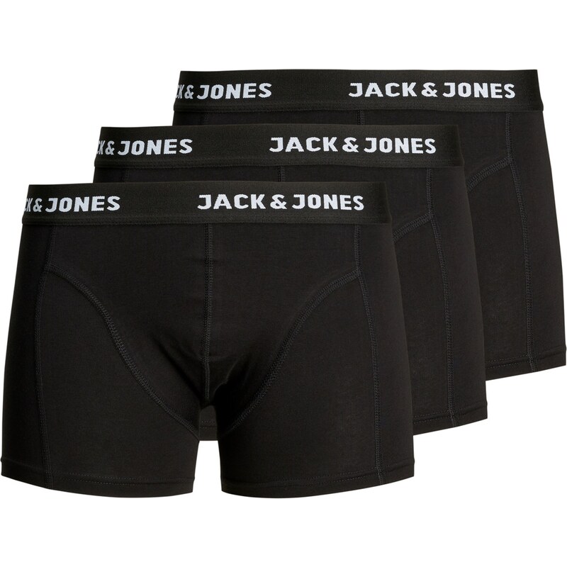 JACK & JONES Boxerky Anthony čierna / biela 37342146
