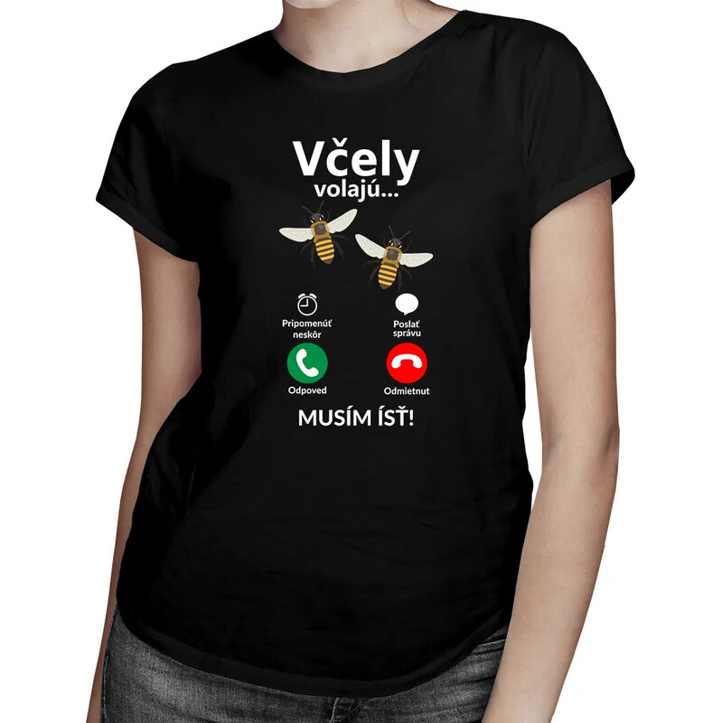 E-shop Garibald Včely volajú - musím ísť - Dámske tričko s potlačou