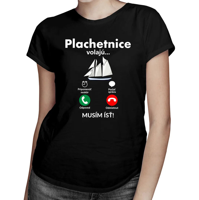E-shop Garibald Plachetnice volajú - musím ísť - Dámske tričko s