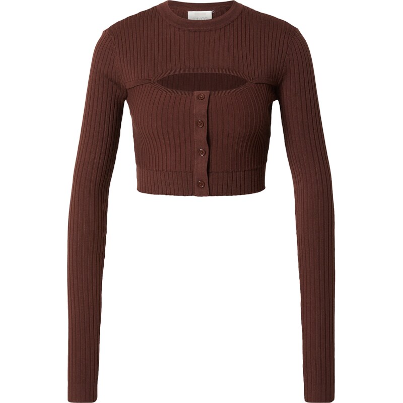 Kendall for ABOUT YOU Sveter Mary tmavohnedá 54227654