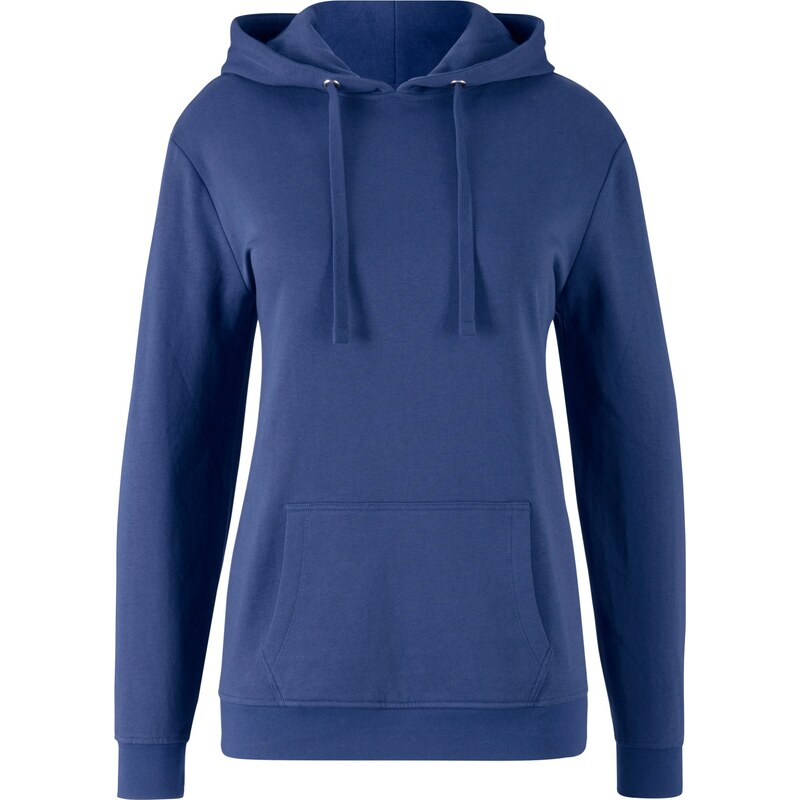 bonprix Mikina z mäkkého froté, farba modrá 44789664