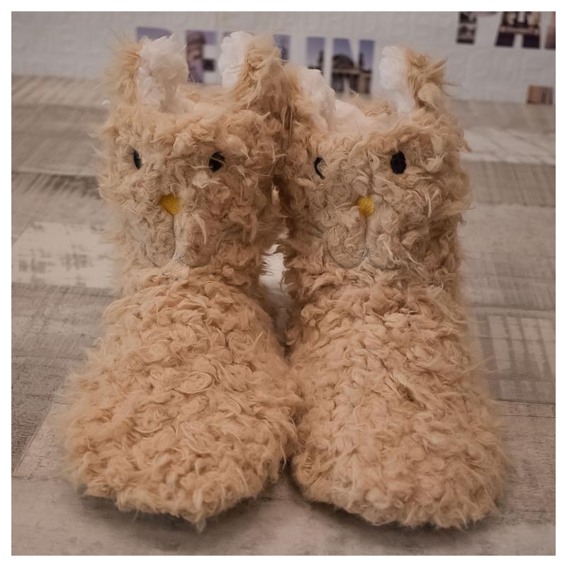 JOHN-C Detské hnedé papuče MIMI 28957438