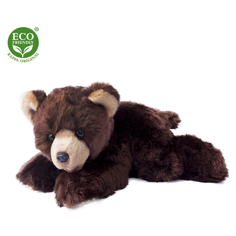 Rappa Plyšový medveď ležiaci 32 cm - ECO- FRIENDLY