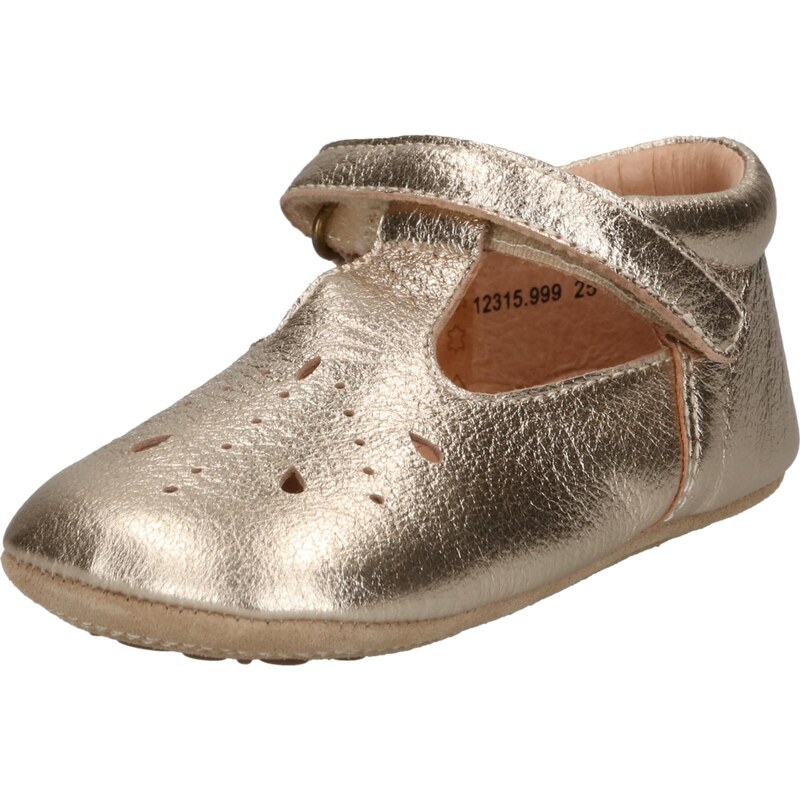 BISGAARD Obuv na prvé kroky zlatá 67436143