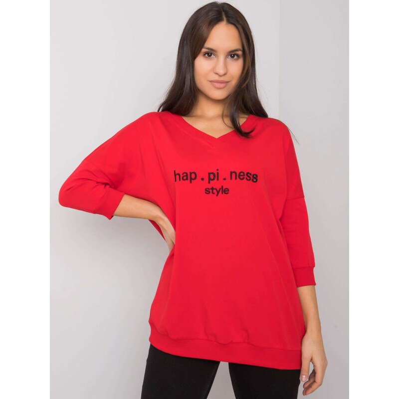 RUE PARIS Sweatshirt-RV-BL-7328.19-red 64791925