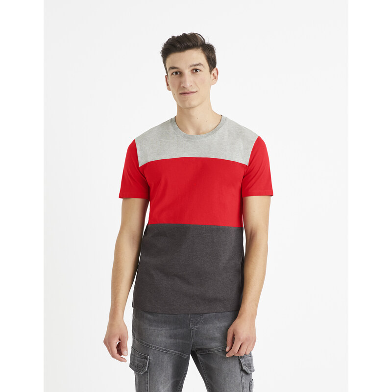 Celio T-shirt Vetrois with stripes - Men 66949430