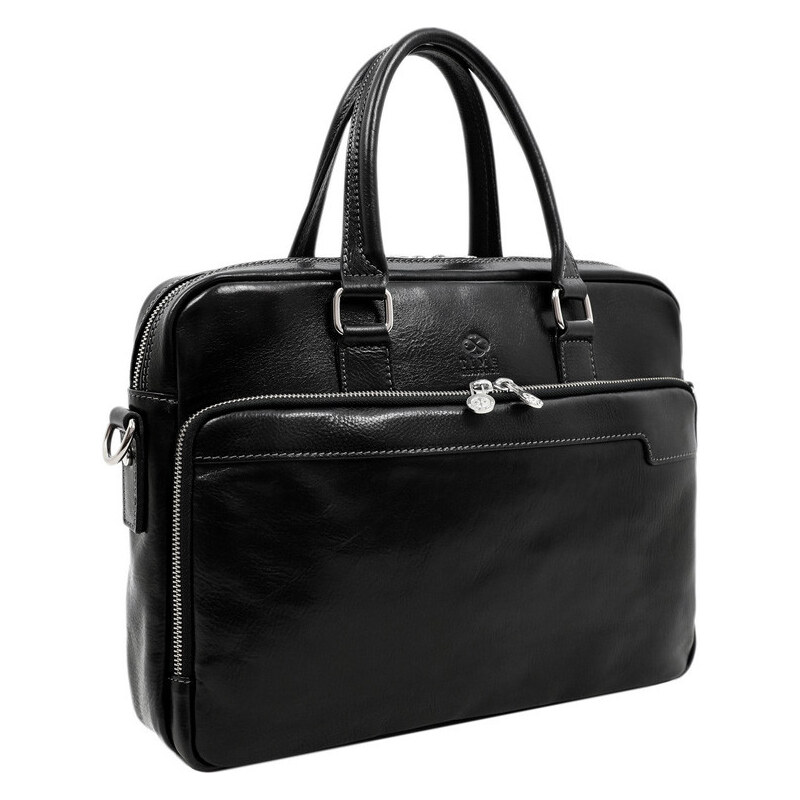 Glara Kožená business taška na notebook Premium 31874239